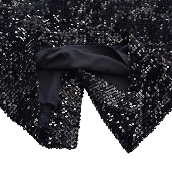 Gianni Bini Dress Vida Black Sequin Strapless Formal Black Tie Midi Size 2 NEW - Picture 9 of 15